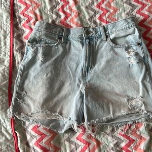 Old navy white wash jean shorts